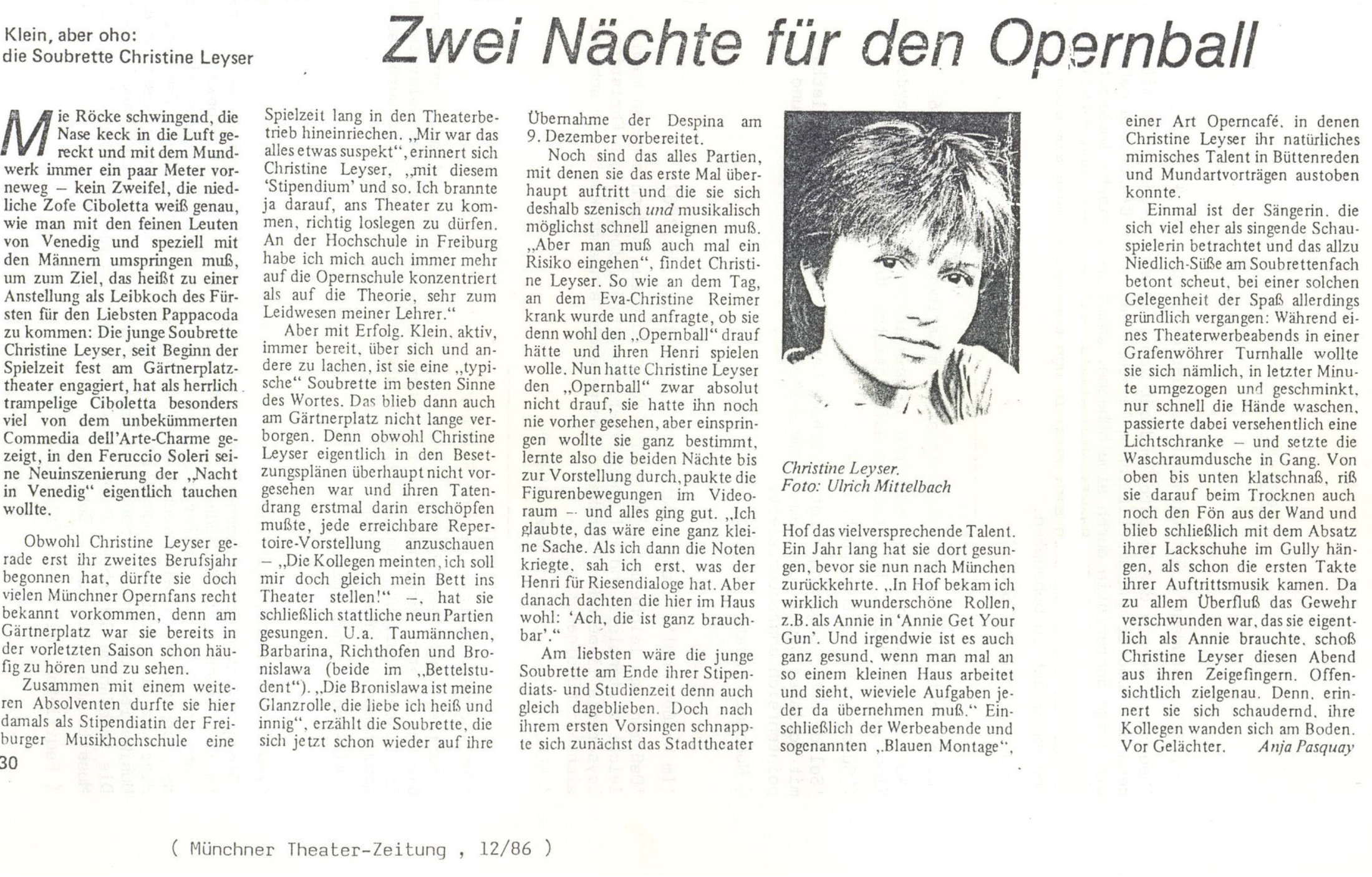 Münchner Theaterzeitung